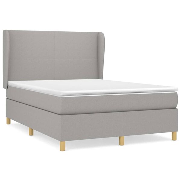vidaXL &Kappa;&rho;&epsilon;&beta;ά&tau;&iota; Boxspring &mu;&epsilon; &Sigma;&tau;&rho;ώ&mu;&alpha; &Alpha;&nu;&omicron;&iota;&chi;&tau;ό &Gamma;&kappa;&rho;&iota; 140x200 &epsilon;&kappa;. &Upsilon;&phi;&alpha;&sigma;&mu;ά&tau;&iota;&nu;&omicron;