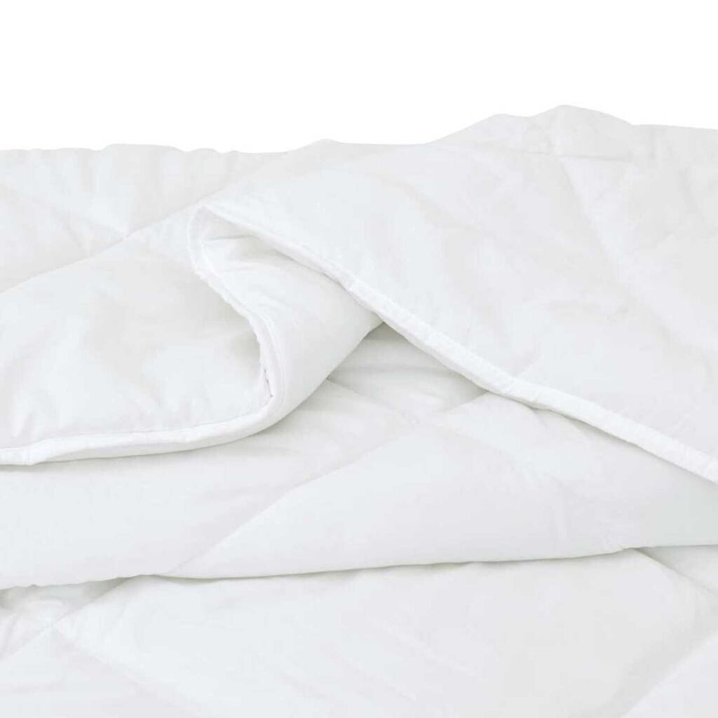 vidaXL Σετ Κουβέρτας με μαξιλάρι 3 pcs Λευκό 200 x 220 cm Μικροΐνες
