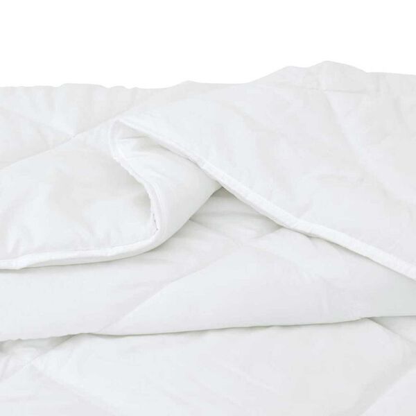 vidaXL Σετ Κουβέρτας με μαξιλάρι 3 pcs Λευκό 200 x 220 cm Μικροΐνες