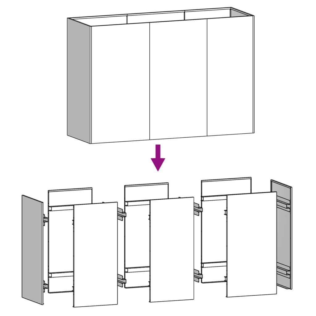 vidaXL Ζαρντινιέρα 120 x 40 x 80 εκ. από Ατσάλι Σκληρυθέν στον Αέρα
