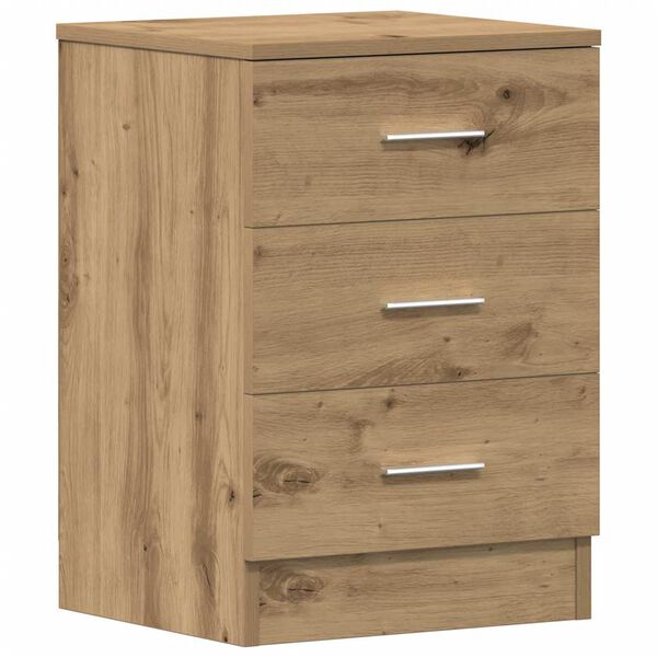 vidaXL Κομοδίνο Αρτισιανή Δρυς 38x35x55 εκ. από Επεξεργασμένο Ξύλο