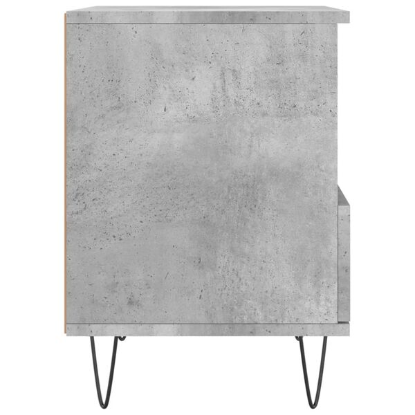 vidaXL Κομοδίνα 2 τεμ. Γκρι Σκυροδέματος 40x35x50 εκ. Επεξεργ. Ξύλο