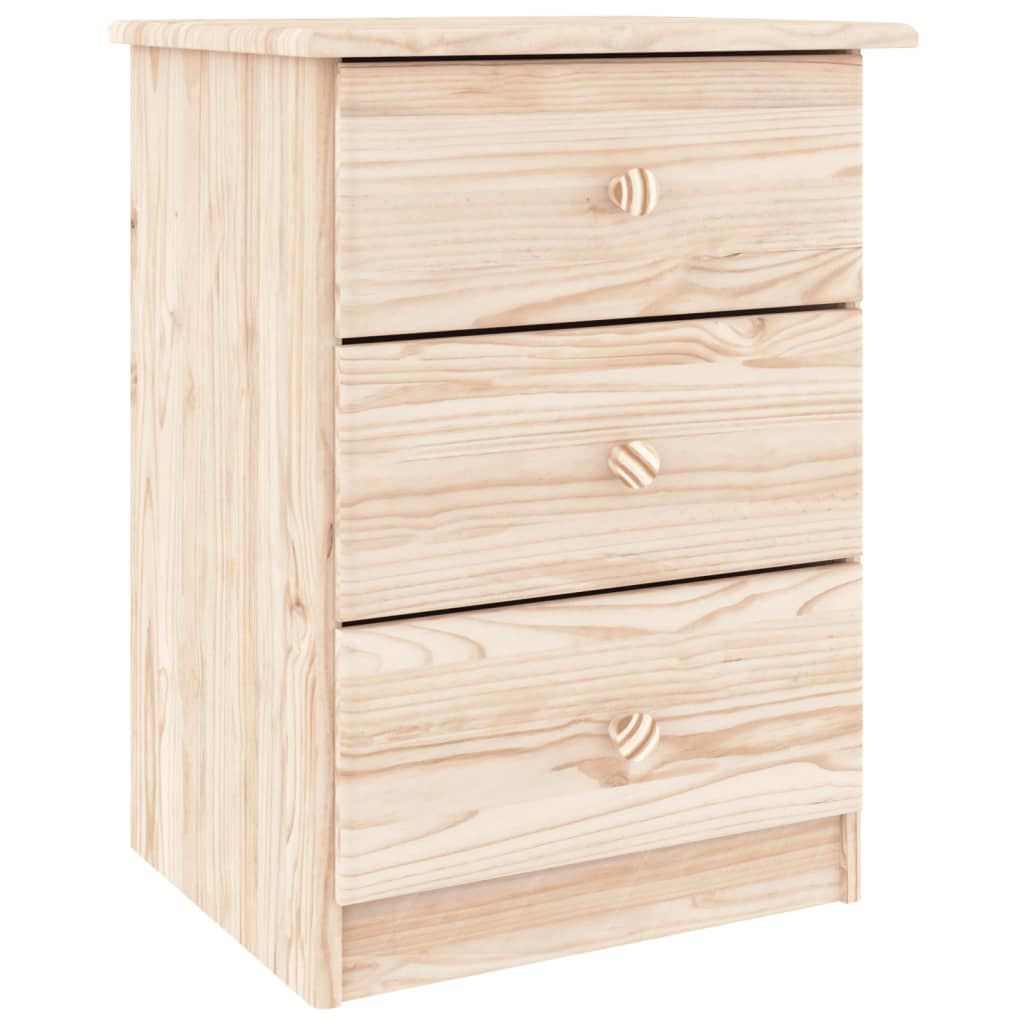 vidaXL Κομοδίνο ALTA 41 x 35 x 55,5 εκ. από Μασίφ Ξύλο Πεύκου