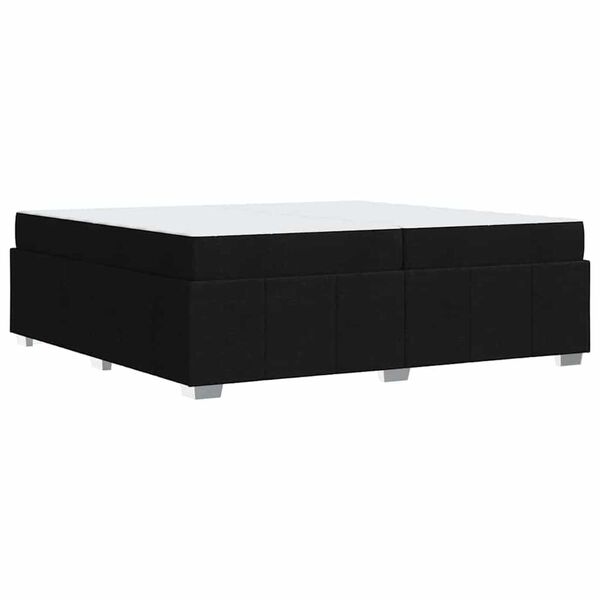 vidaXL Σκελετός Κρεβατιού Μαύρο 200 x 200 cm ύφασμα