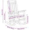 vidaXL Κουνιστή Καρέκλα Κήπου 2 pcs Μαύρο 70 x 92 x 108 εκ. Πλαστικό