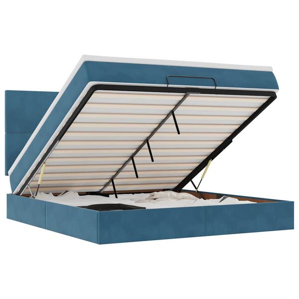 vidaXL &Omicron;&theta;&omega;&mu;&alpha;&nu;&iota;&kappa;ό &kappa;&rho;&epsilon;&beta;ά&tau;&iota; &mu;&epsilon; &sigma;&tau;&rho;ώ&mu;&alpha;&tau;&alpha; &Sigma;&kappa;&omicron;ύ&rho;&omicron; &mu;&pi;&lambda;&epsilon; 160x200cm Velvet