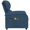vidaXL Πολυθρόνα Μασάζ με Ανύψωση Μπλε Υφασμάτινη