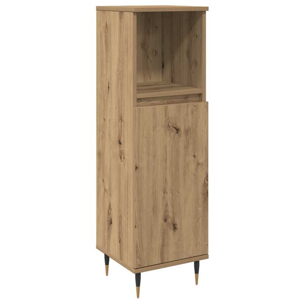 vidaXL Σετ Επίπλων Μπάνιου με ράφι 3 pcs Artisan Oak 30 x 30 x 180 cm