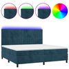 vidaXL &Kappa;&rho;&epsilon;&beta;ά&tau;&iota; Boxspring &mu;&epsilon; &Sigma;&tau;&rho;ώ&mu;&alpha; & LED &Sigma;&kappa;. &Mu;&pi;&lambda;&epsilon; 200x200&epsilon;&kappa;. &Beta;&epsilon;&lambda;&omicron;ύ&delta;&iota;&nu;&omicron;