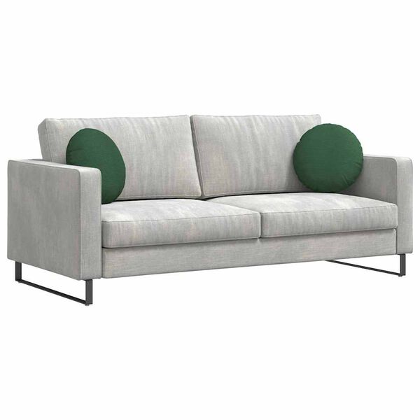 vidaXL Μαξιλάρια καθισμάτων 2 pcs Σκούρο Πράσινο Ø 40 cm