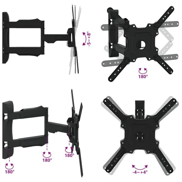 vidaXL Βάση Τηλεόρασης Επιτοίχια για 32-35Ιν Max VESA 400x400χιλ. 35κ.