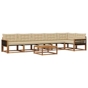 vidaXL &Sigma;&epsilon;&iota;&rho;ά &Kappa;&alpha;&nu;&alpha;&pi;έ &Epsilon;&xi;&omega;&tau;&epsilon;&rho;&iota;&kappa;&omicron;ύ &mu;&epsilon; &mu;&alpha;&xi;&iota;&lambda;ά&rho;&iota; 7 pcs &Phi;&upsilon;&sigma;&iota;&kappa;ό &kappa;&alpha;&iota; &Mu;&pi;&epsilon;&zeta;