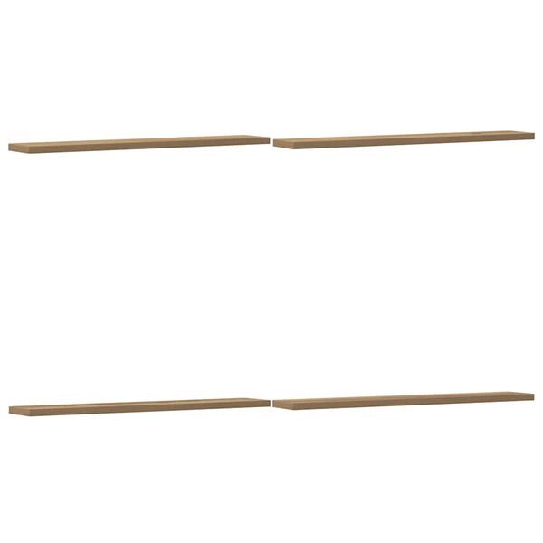 vidaXL Ράφια Βιβλιοθήκης 4 τεμ. Artisan Δρυς 60x10x1,5 εκ. Επεξ. Ξύλο