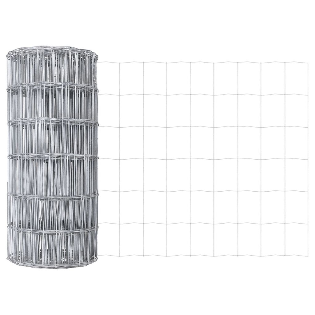 vidaXL Euro Fence με 7 αγκιστρώσεις 0.6x10 μ Γαλβανισμένος Χάλυβας