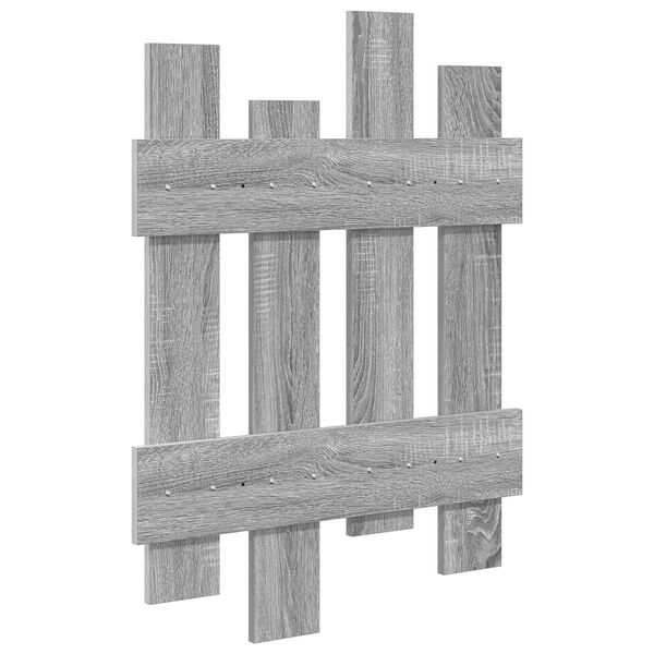 vidaXL Τοίχου Κρεμάστρα Γκρι Sonoma 60 x 3 x 82 εκ Επεξεργασμένο ξύλο