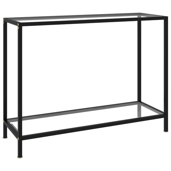vidaXL Τραπέζι Κονσόλα Διαφανές 100 x 35 x 75 εκ. από Ψημένο Γυαλί