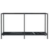 vidaXL Τραπέζι Κονσόλα Μαύρο 140 x 35 x 75,5 εκ. από Ψημένο Γυαλί