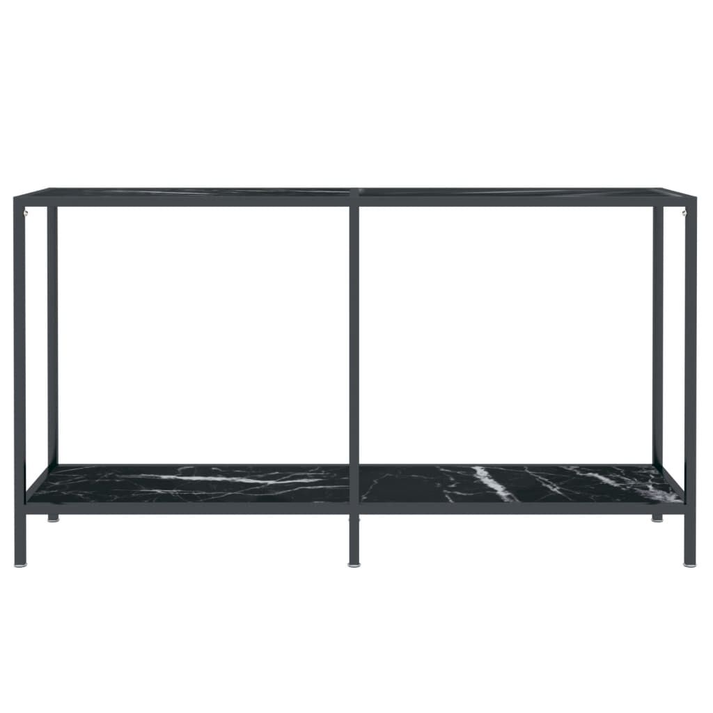 vidaXL Τραπέζι Κονσόλα Μαύρο 140 x 35 x 75,5 εκ. από Ψημένο Γυαλί