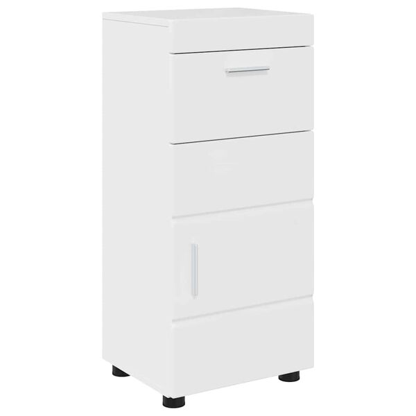 vidaXL Ντουλάπι Μπάνιου TULUM Γυαλιστερό λευκό 37 x 31.5 x 82 εκ