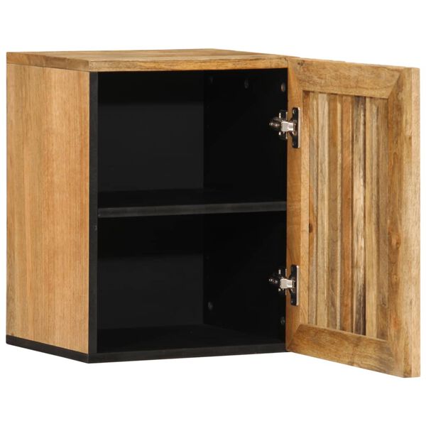 vidaXL Ντουλάπι Μπάνιου Επιτοίχιο 38x33x48 εκ. Μασίφ Ακατ. Ξύλο Μάνγκο