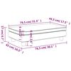 vidaXL Καναπές Παιδικός με Υποπόδιο Κρεμ 100 x 50 x 30 εκ. Συνθ. Δέρμα