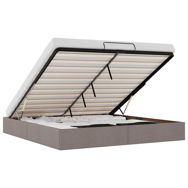 vidaXL &Omicron;&theta;&omega;&mu;&alpha;&nu;&iota;&kappa;ό &pi;&lambda;&alpha;ί&sigma;&iota;&omicron; &kappa;&rho;&epsilon;&beta;&alpha;&tau;&iota;&omicron;ύ &chi;&omega;&rho;ί&sigmaf; &sigma;&tau;&rho;ώ&mu;&alpha; Taupe 160x200cm Ύ&phi;&alpha;&sigma;&mu;&alpha;