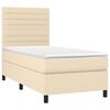 vidaXL &Kappa;&rho;&epsilon;&beta;ά&tau;&iota; Boxspring &mu;&epsilon; &Sigma;&tau;&rho;ώ&mu;&alpha; &Kappa;&rho;&epsilon;&mu; 90x190 &epsilon;&kappa;.&Upsilon;&phi;&alpha;&sigma;&mu;ά&tau;&iota;&nu;&omicron;