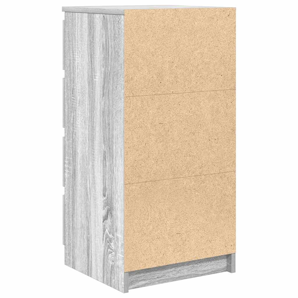vidaXL Ντουλάπι Γκρι Sonoma 37,5x35x76 εκ. Ξύλινο μηχανουργικό ξύλο