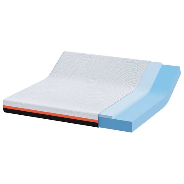 vidaXL Στρώμα Λευκό, Γκρι 200 x 200 cm Pěna