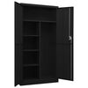 vidaXL Φοριαμός Μαύρος 90 x 40 x 180 εκ. Ατσάλινος
