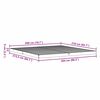 vidaXL Κρεβάτι δαπέδου Φυσικό 200 x 210 cm Μασίφ ξύλο πεύκου