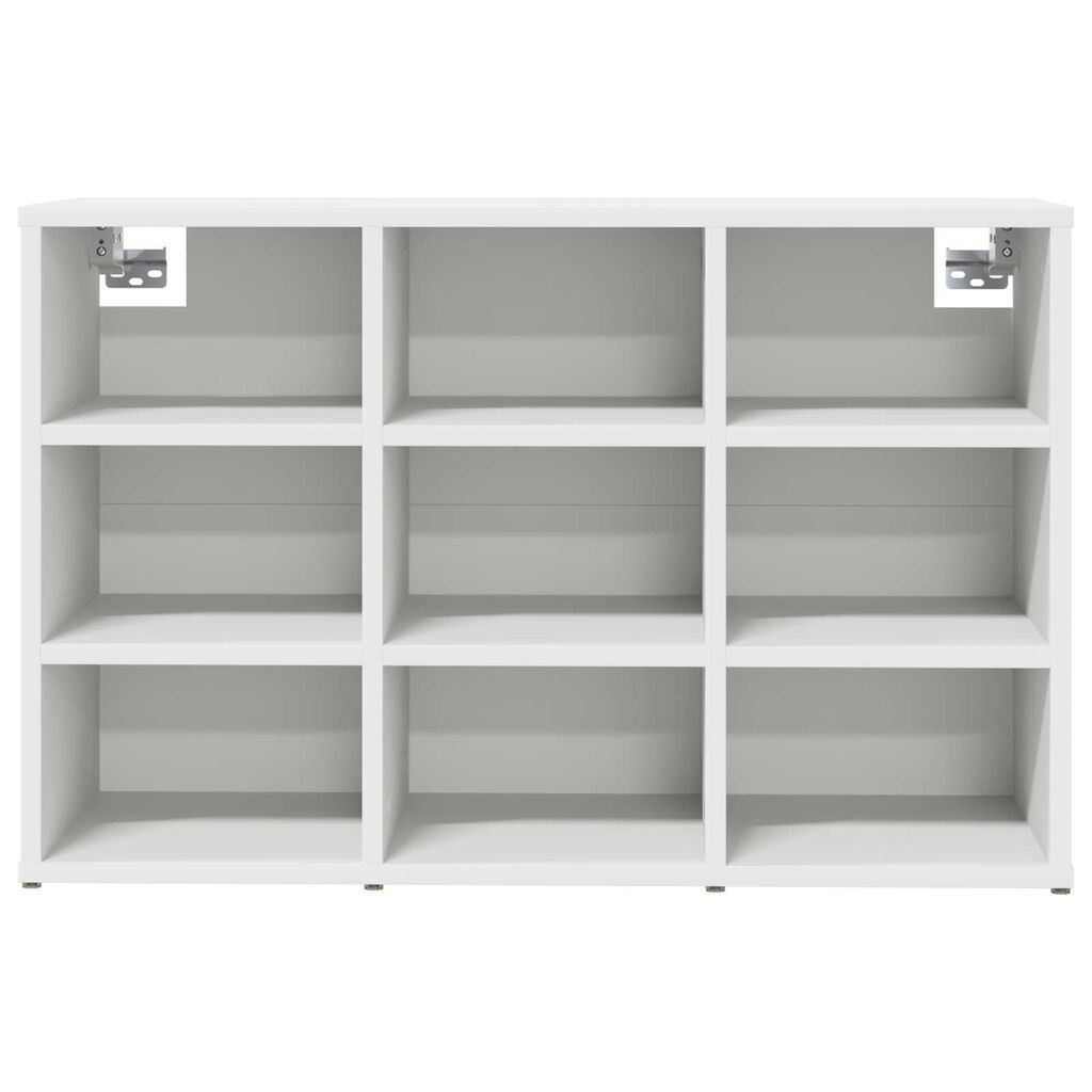 vidaXL Ντουλάπα Παπουτσιών Λευκό 52.5 x 30 x 50 εκ. Επεξεργασμένο ξύλο