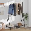 vidaXL Ράφι Ρούχων με ράφι Μαύρο 100 x 56 x 154 εκ Ατσάλι