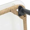 vidaXL Τραπέζι Κήπου Φυσικό 80 x 40 x 45.5 cm Πολυ ράταν