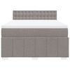vidaXL &Kappa;&rho;&epsilon;&beta;ά&tau;&iota; Boxspring &mu;&epsilon; &Sigma;&tau;&rho;ώ&mu;&alpha; Taupe 160x200 &epsilon;&kappa;. &Upsilon;&phi;&alpha;&sigma;&mu;ά&tau;&iota;&nu;&omicron;