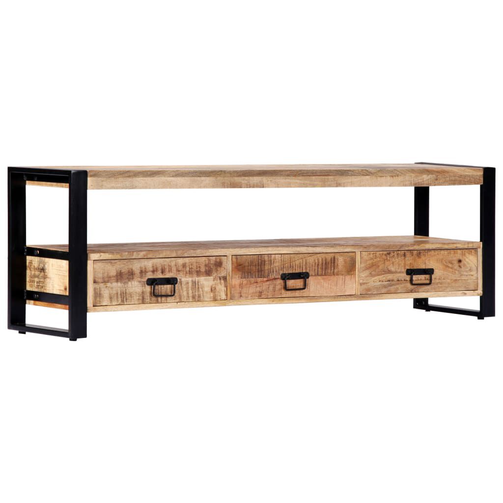 vidaXL Έπιπλο Τηλεόρασης 150 x 30 x 45 εκ. από Μασίφ Ξύλο Μάνγκο