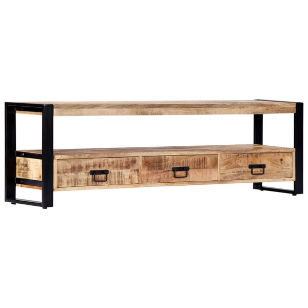vidaXL Έπιπλο Τηλεόρασης 150 x 30 x 45 εκ. από Μασίφ Ξύλο Μάνγκο