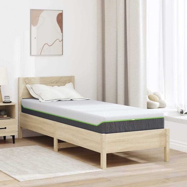 vidaXL Στρώμα Λευκό, Γκρι 70 x 200 cm Pěna
