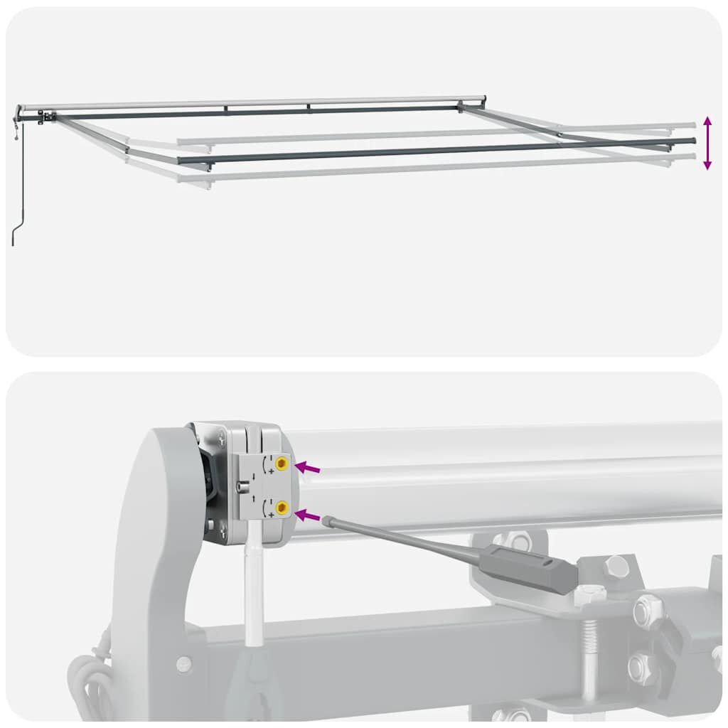 vidaXL Τέντα Πτυσσόμενη Αυτόματη Καφέ 400x300 εκ.