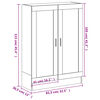 vidaXL Βιβλιοθήκη Καφέ Δρυς 82,5x30,5x115 εκ. Επεξεργασμένο Ξύλο