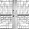 vidaXL Κλουβί Κουνελιών Ανθρακί 302,5x80,5x71 εκ Γαλβανισμένος Χάλυβας