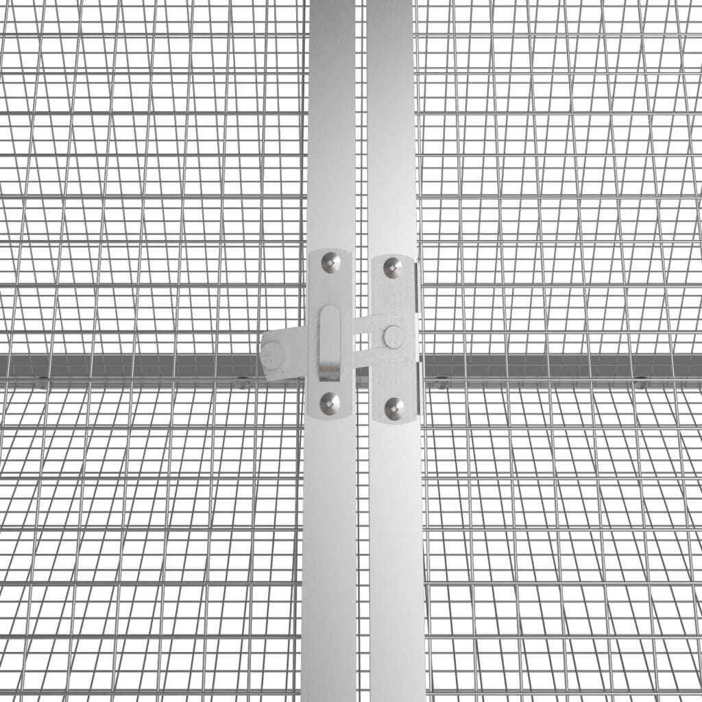 vidaXL Κλουβί Κουνελιών Ανθρακί 302,5x80,5x71 εκ Γαλβανισμένος Χάλυβας