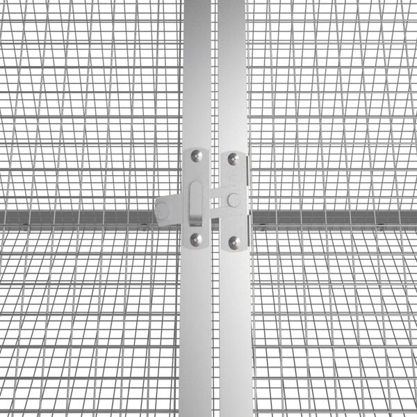 vidaXL Κλουβί Κουνελιών Ανθρακί 302,5x80,5x71 εκ Γαλβανισμένος Χάλυβας