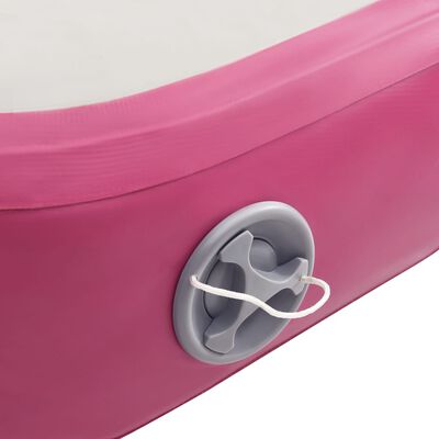 vidaXL Στρώμα Ενόργανης Φουσκωτό Ροζ 400 x 100 x 20 εκ. PVC με Τρόμπα