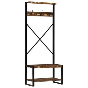 vidaXL &Rho;ά&phi;&iota; &gamma;&iota;&alpha; &rho;&omicron;ύ&chi;&alpha; &Pi;&omicron;&lambda;ύ&chi;&rho;&omega;&mu;&omicron; 80x40x190 cm &Xi;ύ&lambda;&omicron; &mu;&alpha;&sigma;ί&phi; &alpha;&nu;&alpha;&kappa;&upsilon;&kappa;&lambda;&omega;&mu;έ&nu;&omicron;