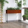 vidaXL &Upsilon;&psi;&omega;&mu;έ&nu;&eta; &Gamma;&lambda;ά&sigma;&tau;&rho;&alpha; &Kappa;ή&pi;&omicron;&upsilon; &Sigma;&kappa; rusty 100 x 26 x 82 &epsilon;&kappa;