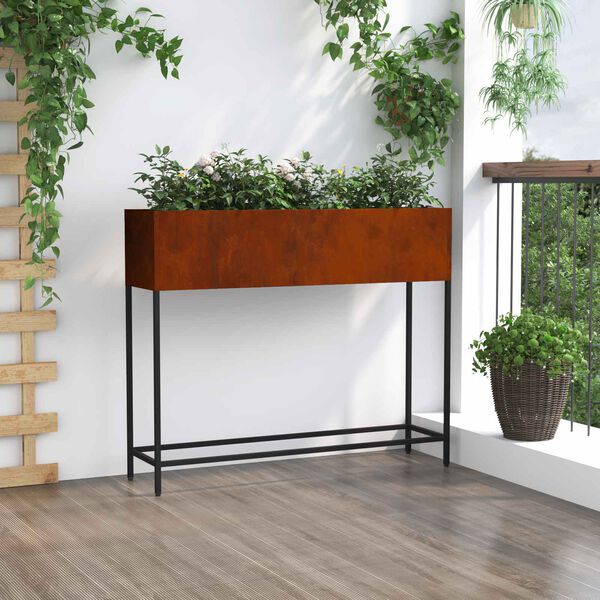 vidaXL &Upsilon;&psi;&omega;&mu;έ&nu;&eta; &Gamma;&lambda;ά&sigma;&tau;&rho;&alpha; &Kappa;ή&pi;&omicron;&upsilon; &Sigma;&kappa; rusty 100 x 26 x 82 &epsilon;&kappa;
