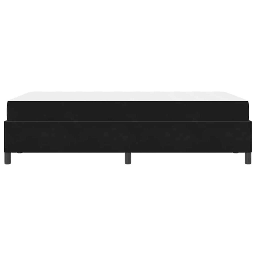 vidaXL Σκελετός Κρεβατιού Μαύρο και Λευκό 120 x 190 cm Βελούδο