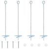 vidaXL &Gamma;&epsilon;ί&omega;&sigma;&eta; 4 pcs &Alpha;&sigma;&eta;&mu;ί &Oslash;10 x 50 &epsilon;&kappa; &Gamma;&alpha;&lambda;&beta;&alpha;&nu;&iota;&sigma;&mu;έ&nu;&omicron; &Mu;έ&tau;&alpha;&lambda;&lambda;&omicron;