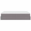 vidaXL Οθωμανικό κρεβάτι με στρώμα Γκρι 140x200cm Faux Leather